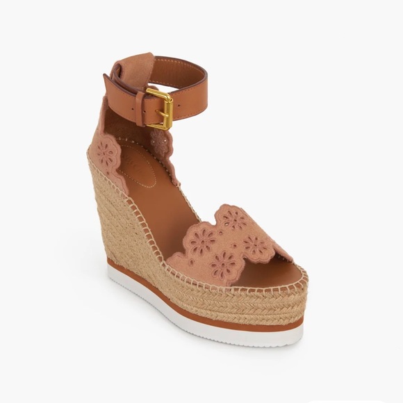 See By Chloe Shoes - 🌸 NWOB SeeBy Chloe Glyn Wedge Espadrilles Platform Sandals includes Dust…